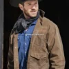 Ian-Bohen-Yellowstone-Ryan-Brown-Leather-Jacket
