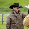 Ian-Bohen-Yellowstone-Ryan-Brown-Leather-Jacket