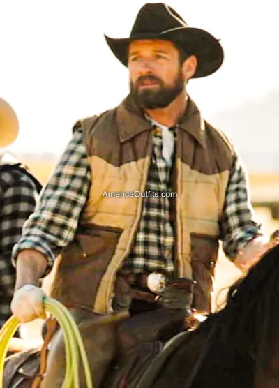 Ian-Bohen-Yellowstone-Ryan-Leather-Vest