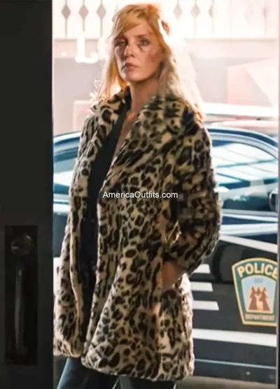 Kelly Reilly Yellowstone Beth Dutton Cheetah Print Coat
