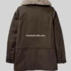 Kelly Reilly Yellowstone Beth Dutton Shearling Wool Coat