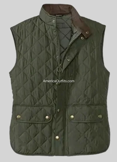 Kevin-Costner-Yellowstone-John-Dutton-Green-Quilted-Vest