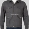 Kevin Costner Yellowstone John Dutton Grey Cotton Jacket