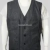 Kevin Costner Yellowstone John Dutton Grey Wool Vest
