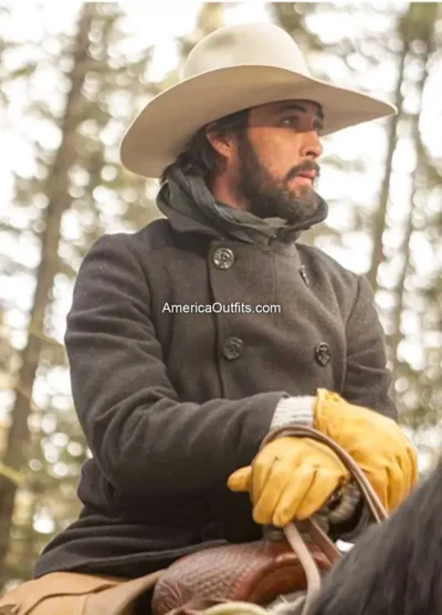 Ryan-Bingham-Yellowstone-Walker-Pea-Coat