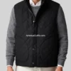 Kevin Costner Yellowstone John Dutton Black Quilted Vest