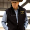 John Dutton Black Vest Kevin Costner Yellowstone