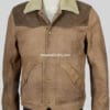 Kevin Costner Yellowstone John Dutton Raw Leather Jacket