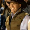 John Dutton Brown Wool Vest Yellowstone