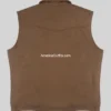 John Dutton Brown Wool Vest Yellowstone