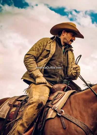 Josh Lucas Yellowstone John Dutton Quilted Jacket