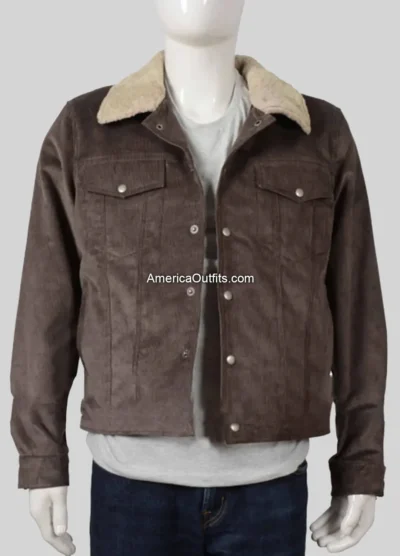 Kevin Costner Yellowstone John Dutton Corduroy Jacket