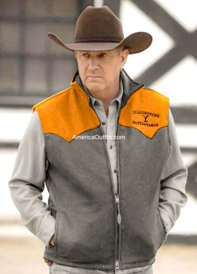 Kevin Costner Yellowstone John Dutton Custom Design Vest