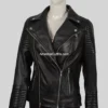 Beth Dutton Black Biker Leather Jacket Yellowstone