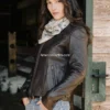 Cafe-Racer-Women’s-Brown-Leather-Jacket