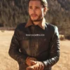Gold-Bison-Black-Trucker-Leather-Jacket