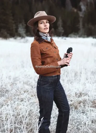 Gold-Bison-Women’s-Western-Leather-Jacket