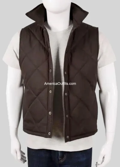 John-Dutton-Brown-Quilted-Vest-Yellowstone