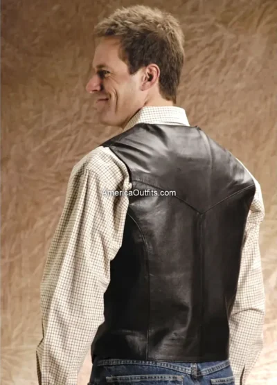 Men’s-Leather-Black-Vest