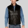 Men’s-Zip-Up-Leather-Vest