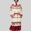 Beth Dutton Pink Printed Coat Yellowstone