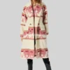 Beth Dutton Pink Printed Coat Yellowstone