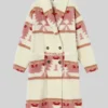Beth Dutton Pink Printed Coat Yellowstone