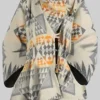 Kelly Reilly Yellowstone Beth Dutton White Poncho Coat