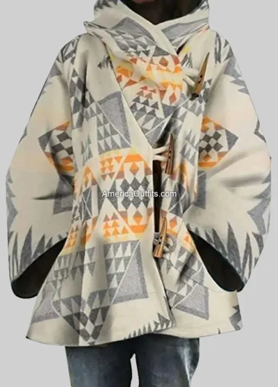 Kelly Reilly Yellowstone Beth Dutton White Poncho Coat