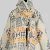 Kelly Reilly Yellowstone Beth Dutton White Poncho Coat