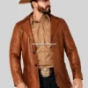 Lavendard-Brown-Western-Leather-Blazer