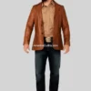Lavendard-Brown-Western-Leather-Blazer