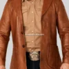 Lavendard-Brown-Western-Leather-Blazer