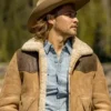 Luke Grimes Yellowstone Kayce Dutton Suede Leather Jacket
