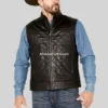 Men’s-Quilted-Black-Leather-Vest