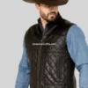 Men’s-Quilted-Black-Leather-Vest