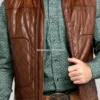 Men’s-Quilted-Brown-Leather-Vest