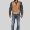 Men’s-Tan-Grasslands-Button-Front-Suede-Dress-Vest