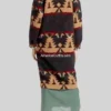 Yellowstone-S05-Beth-Dutton-Black-Printed-Coat