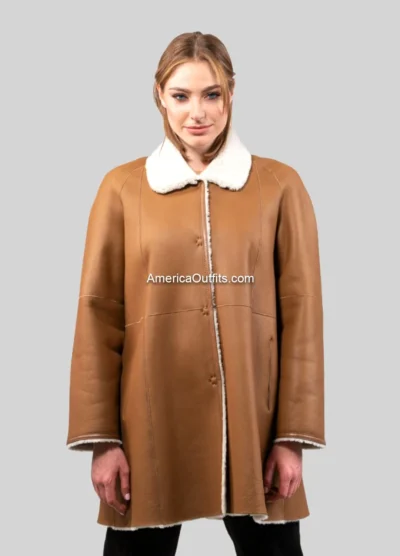 Yellowstone-Women’s-Shearling-Leather-Coat