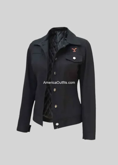 Rip-Wheeler-Yellowstone-Black-Jacket-For-Women