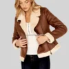 Women’s-Faux-Leather-&-Shearling-Jacket