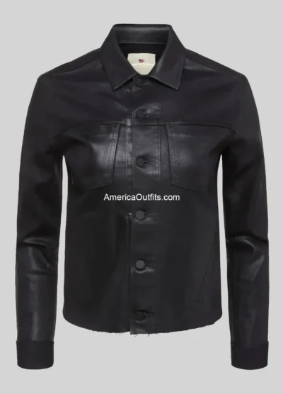 Women’s Janelle Slim Black Leather Jacket