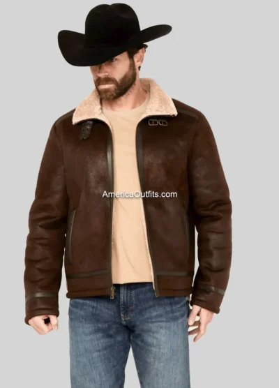 Men’s-Shearling-Sherpa-Lined-Genuine-Leather-Jacket