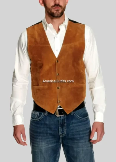 Men’s-Tan-Suede-Vest-with-Satin-Back