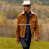 Men’s Vintage Style Classic Suede Leather Jacket