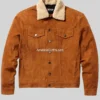 Men’s Vintage Style Classic Suede Leather Jacket