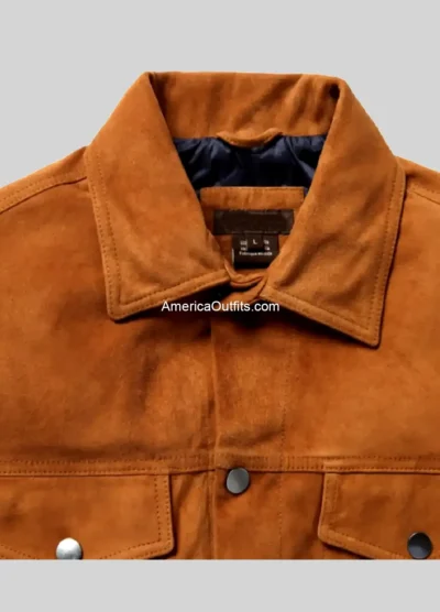 Men’s Vintage Style Classic Suede Leather Jacket