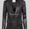 Women’s-Black-Kenzie-Leather-Blazer
