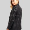Women’s-Classic-Oversized-Black-Leather-Blazer